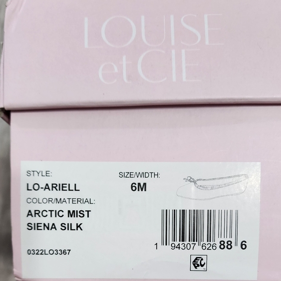 Louise Et Cie Lo-Ariell Ballet Flat Artic Mist Sienna Silk Women's Size 6 M - Picture 5 of 7